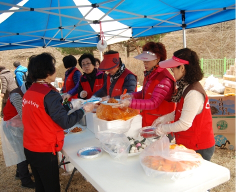 사랑의 손 경로 무료 식당