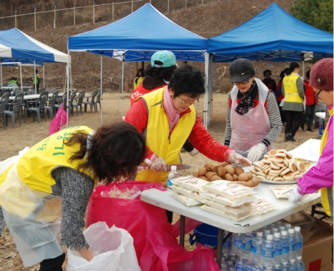 사랑의 손 경로 무료 식당